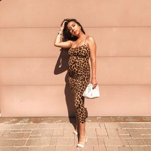 Leopard print dress